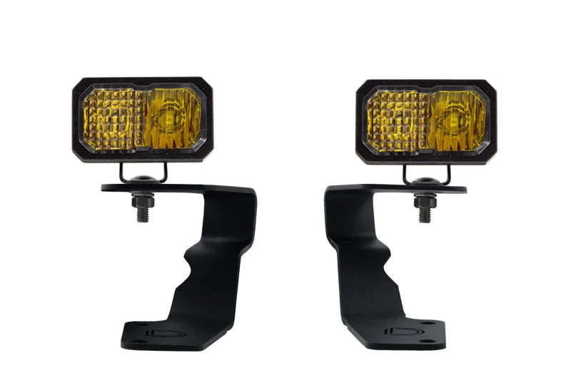 Diode Dynamics 15-21 Subaru WRX/STi Pro Stage Series 2in LED Ditch Light Kit - Yellow Combo - Main Product View