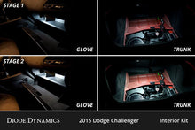 Load image into Gallery viewer, Diode Dynamics 15-23 Dodge Challenger Interior LED Kit Cool White Stage 2 - Installation View