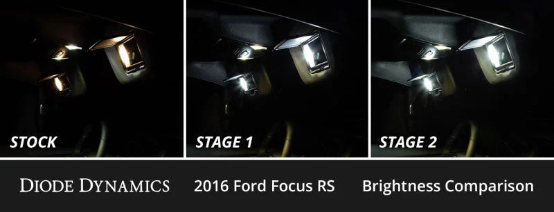 Diode Dynamics 16-18 d Focus RS Interior LED Kit Cool White Stage 1 - Back View