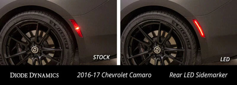 Diode Dynamics 16-21 Chevrolet Camaro LED Sidemarkers Clear (set) - Installation View