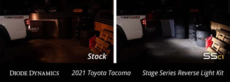 Diode Dynamics 16-21 Toyota Tacoma C1 Pro Stage Series Reverse Light Kit - Installation View