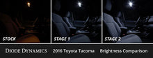 Load image into Gallery viewer, Diode Dynamics 16-23 Toyota Tacoma Interior LED Kit Cool White Stage 1 - Side View