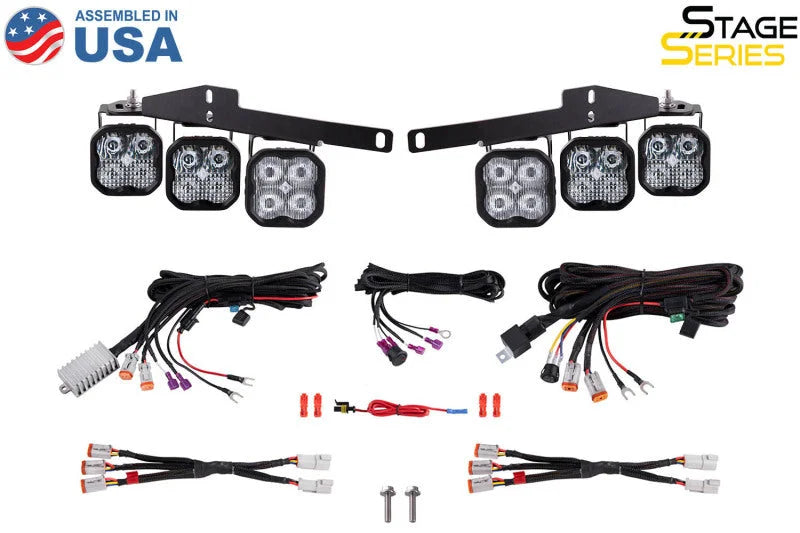 Diode Dynamics 17-20 Ford Raptor SS3 LED Fog Light Kit - White Max - Additional View 6