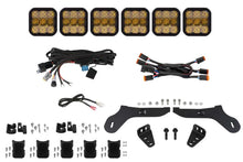 Load image into Gallery viewer, Diode Dynamics 17-20 Ford Raptor SS5 Grille CrossLink Lightbar Kit - Yellow Pro Combo - Main Product View