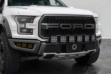 Load image into Gallery viewer, Diode Dynamics 17-20 Ford Raptor SS5 Grille CrossLink Lightbar Kit - Yellow Pro Combo - Back View