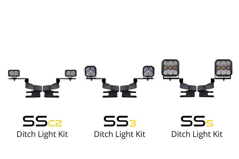 Diode Dynamics 17-22 Ford F250/F350/F450/F550 Super Duty Stage Series Backlit Ditch Light Kit - Side View