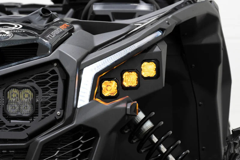 Diode Dynamics 17-24 Can-Am Maverick X3 C1 Headlamp Kit - Pro White ABL (Pair) - Additional View 6