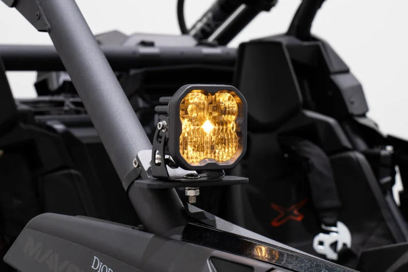 Diode Dynamics 17-24 Can-Am Maverick X3 SS3 Stage Series Ditch Light Kit - Pro Yellow Combo - Additional View 5