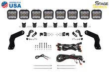 Load image into Gallery viewer, Diode Dynamics 17-24 Can-Am Maverick X3 SS5 Pro CrossLink Roof Lightbar Kit - White Combo - Back View