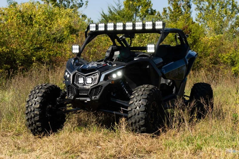 Diode Dynamics 17-24 Can-Am Maverick X3 SS5 Pro CrossLink Roof Lightbar Kit - White Combo - Installation View