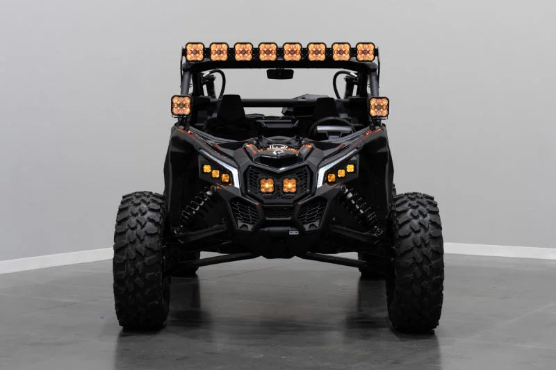 Diode Dynamics 17-24 Can-Am Maverick X3 SS5 Pro CrossLink Roof Lightbar Kit - White Combo - Additional View 7
