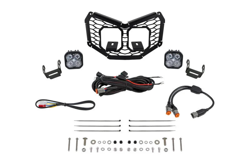 Diode Dynamics 17-24 Can-Am Maverick X3 Stage Series LED Grille Kit - Pro White Combo - Main Product View