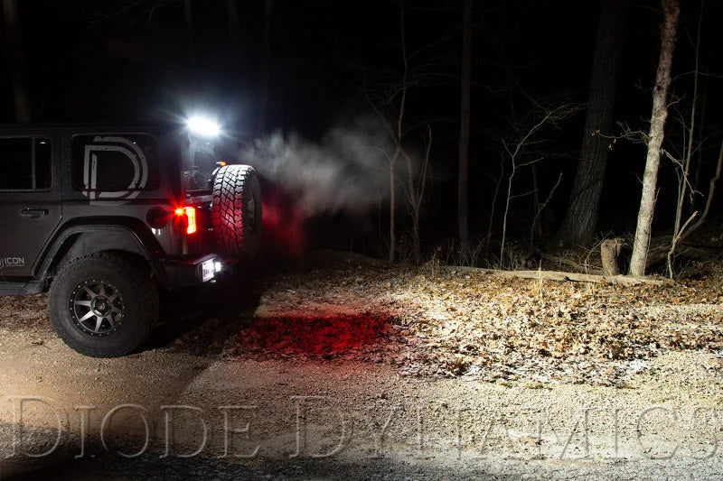 Diode Dynamics 18-21 Jeep JL Wrangler SS30 Rear Hardtop Bracket Kit - White Flood - Additional View 7