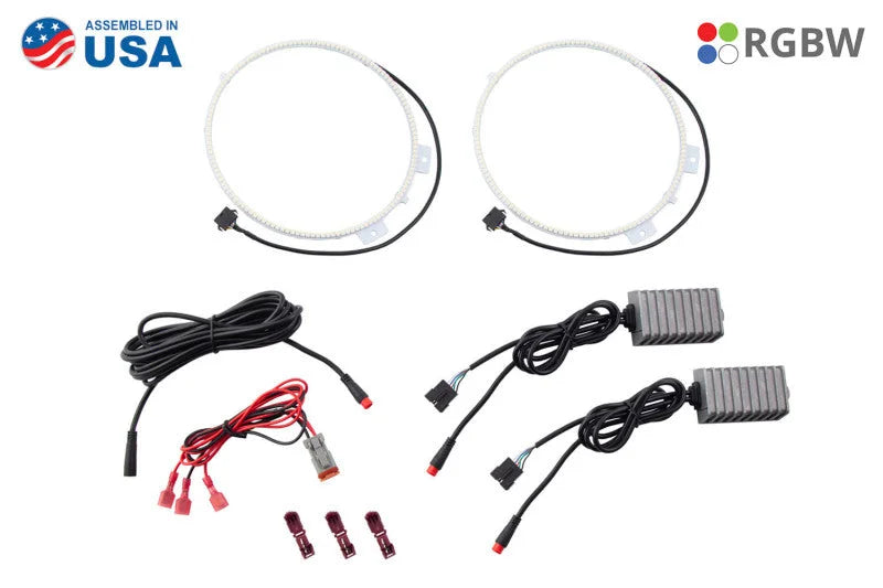 Diode Dynamics 18-21 Jeep JL Wrangler/Gladiator RGBW HD LED Halos - Additional View 6