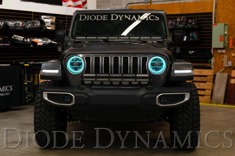 Diode Dynamics 18-21 Jeep JL Wrangler/Gladiator RGBW HD LED Halos - Additional View 7