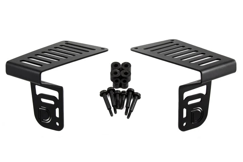 Diode Dynamics 18-21 Jeep JL Wrangler/Gladiator SS3 Cowl LED Bracket Kit - Yellow Pro - Additional View 7