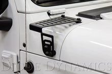 Load image into Gallery viewer, Diode Dynamics 18-21 Jeep JL Wrangler/Gladiator SS6 Cowl LED Bracket Kit - White Driving - Installation View