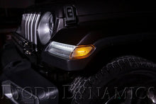 Load image into Gallery viewer, Diode Dynamics 18-21 Jeep JL Wrangler/Gladiator Sidemarkers - Amber (set) - Back View