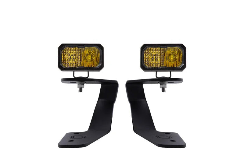 Diode Dynamics 18-21 Subaru Crosstrek Stage Series 2in LED Ditch Light Kit - Sport Yellow Combo - Main Product View