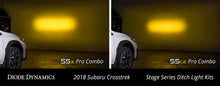 Load image into Gallery viewer, Diode Dynamics 18-21 Subaru Crosstrek Stage Series 2in LED Ditch Light Kit - Sport Yellow Combo - Installation View