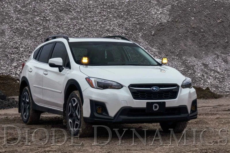 Diode Dynamics 18-21 Subaru Crosstrek Stage Series 2in LED Ditch Light Kit - Sport Yellow Combo - Additional View 6