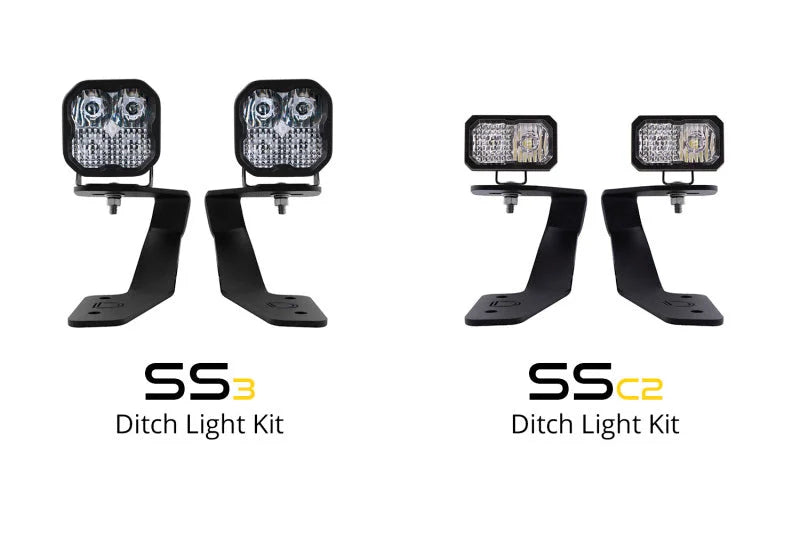 Diode Dynamics 18-21 Subaru Crosstrek Stage Series 2in LED Ditch Light Kit - Sport Yellow Combo - Additional View 9
