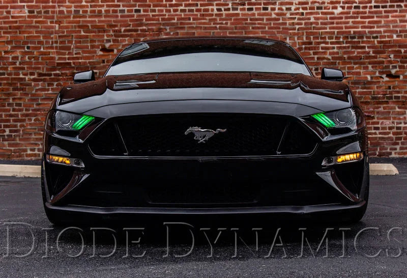 Diode Dynamics 18-23 Ford Mustang RGBW DRL LED Boards - Installation View