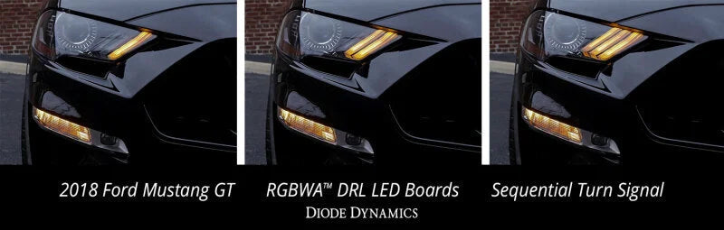 Diode Dynamics 18-23 USDM Ford Mustang RGBWA DRL LED Boards - Additional View 8