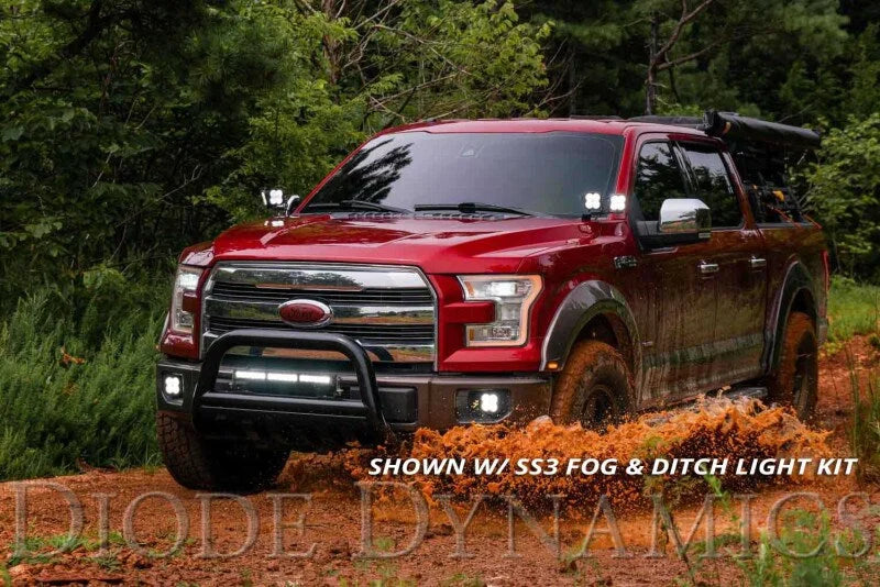 Diode Dynamics 18 In LED Light Bar Single Row Straight Clear Combo Each Stage Series - Additional View 9