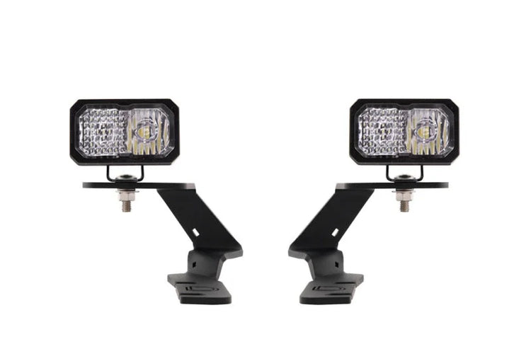 Diode Dynamics 19-21 Ford Ranger Stage Series 2in LED Ditch Light Kit - Pro White Combo - Main Product View