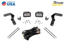 Load image into Gallery viewer, Diode Dynamics 19-21 Ford Ranger Stage Series 2in LED Ditch Light Kit - Yellow Pro Combo - Back View