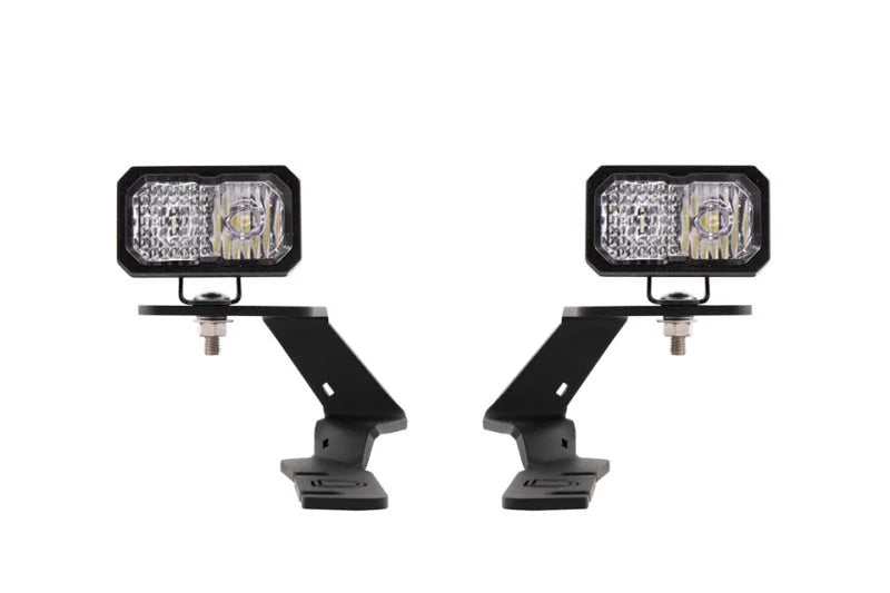 Diode Dynamics 19-21 Ford Ranger Stage Series 2in LED Ditch Light Kit Sport - White Combo - Main Product View