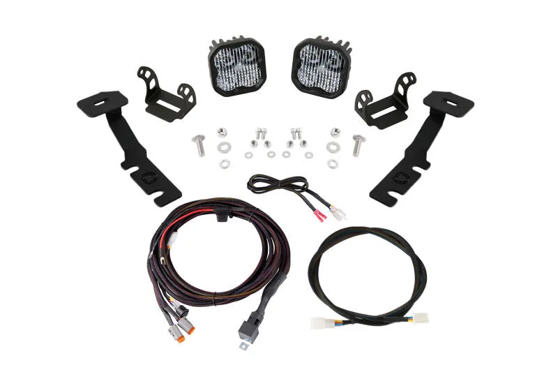 Diode Dynamics 19-25 Toyota RAV4 SS3 LED Ditch Light Kit - Sport White Combo - Main Product View