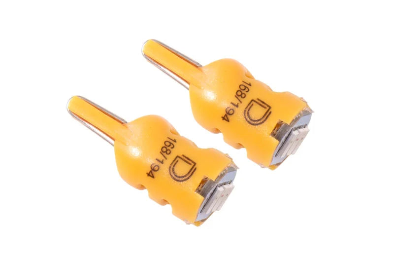 Diode Dynamics 194 LED Bulb HP3 LED - Amber Short (Pair) - Main Product View