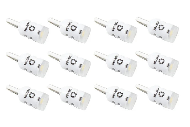 Diode Dynamics 194 LED Bulb HP3 LED Natural - White Set of 12 - Main Product View