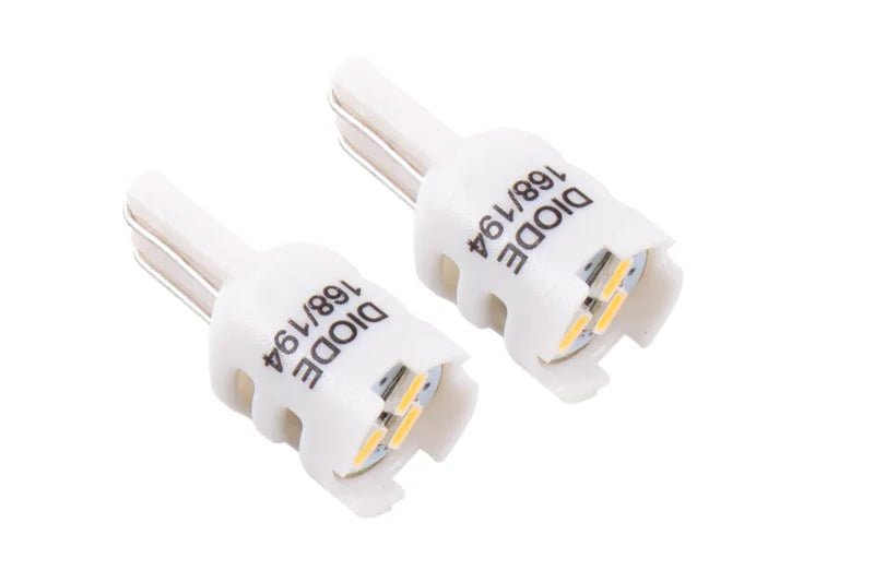 Diode Dynamics 194 LED Bulb HP3 LED Natural - White Short (Pair) - Main Product View