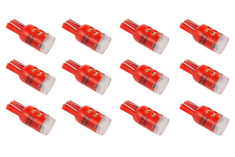 Diode Dynamics 194 LED Bulb HP3 LED - Red Set of 12 - Main Product View