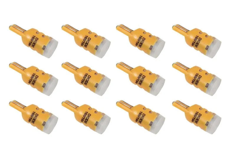 Diode Dynamics 194 LED Bulb HP5 LED - Amber Set of 12 - Main Product View
