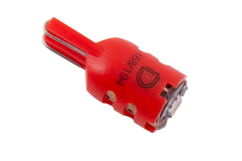 Diode Dynamics 194 LED Bulb HP5 LED - Red Short (Single) - Main Product View