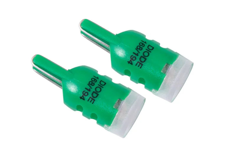 Diode Dynamics 194 LED Bulb HPHP3 LED - Green (Pair) - Main Product View