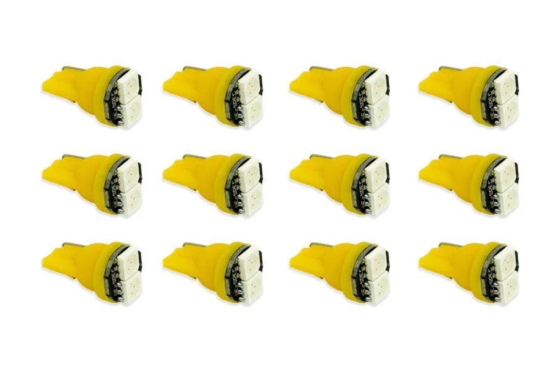 Diode Dynamics 194 LED Bulb SMD2 LED - Amber Set of 12 - Main Product View