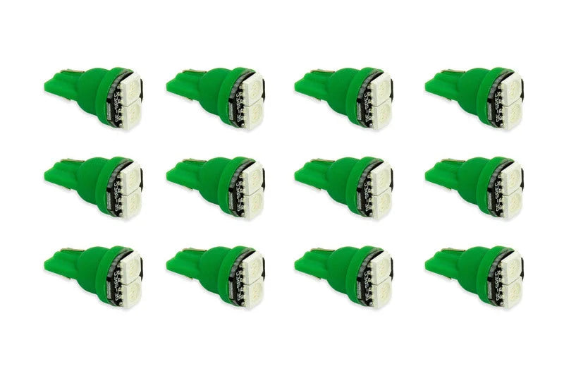 Diode Dynamics 194 LED Bulb SMD2 LED - Green Set of 12 - Main Product View