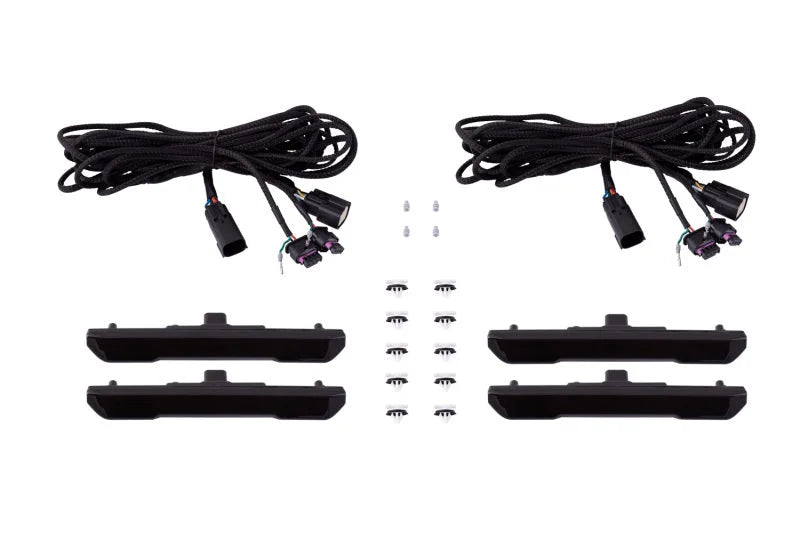 Diode Dynamics 20-21 Sierra 2500/3500 HD LED Sequential Sidemarkers Smoked Set - Main Product View