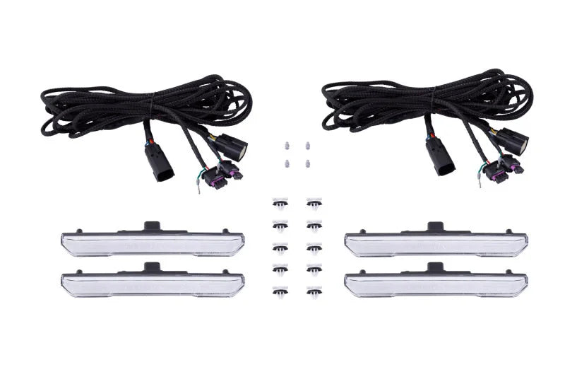 Diode Dynamics 20-21 Sierra 2500/3500 HD LED Sequential Sidemarkers Clear Set - Main Product View