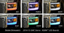 Load image into Gallery viewer, Diode Dynamics 2014-2016 GMC Sierra RGBW DRL LED Boards - Back View