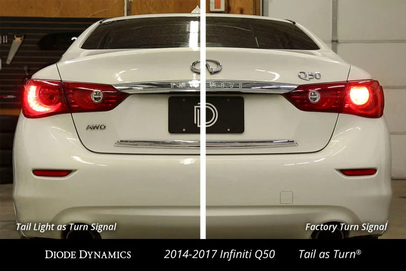 Diode Dynamics 2014-2017 Infiniti Q50 Tail as Turn Module (USDM) (Pair) - Back View