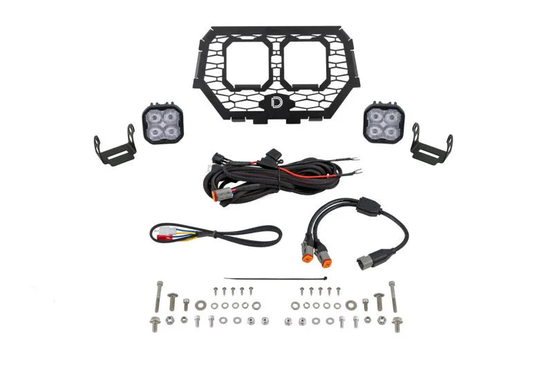 Diode Dynamics 2014-2018 Polaris RZR XP Stage Series LED Grille Kit - Pro White Fog - Main Product View