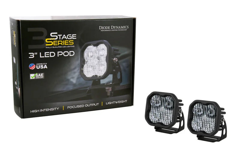 Diode Dynamics 2021 Ford Bronco SS3 LED Ditch Light Kit - Yellow Pro Combo - Additional View 8