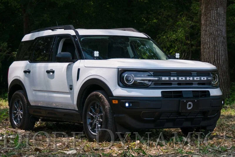 Diode Dynamics 2021 Ford Bronco Sport Ditch Light Brackets - Side View