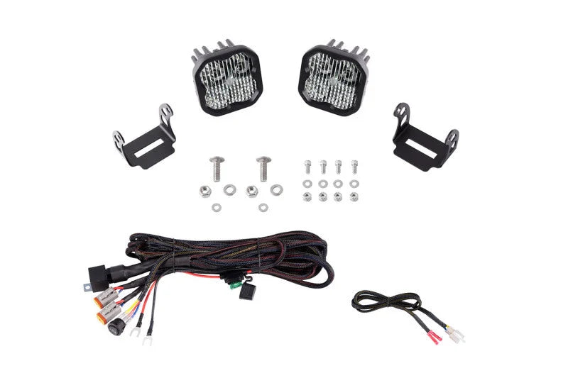 Diode Dynamics 2021 Ford Bronco Sport SS3 LED Ditch Light Kit - White Combo - Main Product View